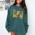 Retro Thankful For Music Floral Music Teacher Thanksgiving Men Women Comfort Colors Sweatshirt Blue Spruce