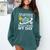 Rotation Of Earth Science Teacher Earth Day Men Women Comfort Colors Sweatshirt Blue Spruce