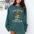 Santa's Favorite Teacher Idea For Christmas Teachers Comfort Colors Sweatshirt Blue Spruce