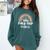 School Bus Trip Vibes Students Teachers Students Field Trip Comfort Colors Sweatshirt Blue Spruce