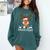 Science Teacher Squad Reindeer Christmas Teacher Xmas Lights For Men Women Comfort Colors Sweatshirt Blue Spruce
