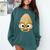 The Smart Seed Good Egg Teacher Halloween Costume Food Group Comfort Colors Sweatshirt Blue Spruce