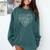 Social Emotional Learning Heart Counselor Teacher SEL Kind Comfort Colors Sweatshirt Blue Spruce