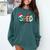 SPED Squad Special Education Teacher Autism Christmas Women Comfort Colors Sweatshirt Blue Spruce