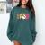 Sped Teacher Halloween Ghost Special Education Preppy Fall Comfort Colors Sweatshirt Blue Spruce