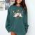 Spooky Ghost PE Teacher Squad Physical Education Halloween Comfort Colors Sweatshirt Blue Spruce