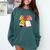 Student Teacher Coquette Bow Pencil Back To School First Day Comfort Colors Sweatshirt Blue Spruce Student Teacher Coquette Bow Pencil Back To School First Day Comfort Colors Sweatshirt Blue Spruce