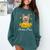 Sunflower Yorkie Mom Dog Lover Comfort Colors Sweatshirt Blue Spruce