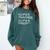 Super Teacher By Day Super Tired By Night Best Teacher Comfort Colors Sweatshirt Blue Spruce