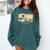 Surfing Boston Terrier Kanagawa Wave Japanese Dog For Men Women Kids Comfort Colors Sweatshirt Blue Spruce