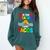 T Is For Teacher And Tacos For Teacher & Tacos Lovers Comfort Colors Sweatshirt Blue Spruce
