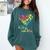 It Takes A Big Heart To Shape Little Minds Teacher Student Men Women Kids Comfort Colors Sweatshirt Blue Spruce