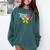 Teach Coquette Bow Teacher Back To School Happy First Day Comfort Colors Sweatshirt Blue Spruce Teach Coquette Bow Teacher Back To School Happy First Day Comfort Colors Sweatshirt Blue Spruce