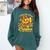 I Teach The Cutest Pumpkins In The Patch Teacher Halloween Comfort Colors Sweatshirt Blue Spruce