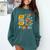 I Teach The Cutest Pumpkins Preschool Teacher Halloween Comfort Colors Sweatshirt Blue Spruce