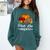 Teach Love Inspire Autumn Fall Plaid Leopard Pumpkin Teacher For Men Women Kids Comfort Colors Sweatshirt Blue Spruce
