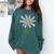 Teach Love Inspire Teachers Inspirational Flower Teachers Comfort Colors Sweatshirt Blue Spruce