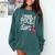 I Teach Rock Stars Music Teacher Guitar Player Comfort Colors Sweatshirt Blue Spruce