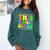 This Teacher 80s 90s Teachers's Day Glows Last Day Of School Comfort Colors Sweatshirt Blue Spruce
