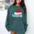 Teacher Aide Christmas Women Family Matching Group Xmas Comfort Colors Sweatshirt Blue Spruce