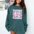 Teacher Bow Pencil Flowers Teacher Back To School Comfort Colors Sweatshirt Blue Spruce Teacher Bow Pencil Flowers Teacher Back To School Comfort Colors Sweatshirt Blue Spruce