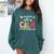Teacher All Calm Said No Teacher Christmas Pencil Tree Comfort Colors Sweatshirt Blue Spruce