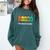 Teacher The Coolest Element Chemistry Periodic Table Science Comfort Colors Sweatshirt Blue Spruce