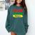 Teacher Magic Black History Month Educator For Men Women Comfort Colors Sweatshirt Blue Spruce