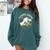 Teacher-Saurus Dinosaur Teacher Design T-Rex Design Comfort Colors Sweatshirt Blue Spruce