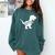 Teacher Saurus T Shirt For Men And Women Comfort Colors Sweatshirt Blue Spruce