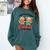 Teacher Of Smart Cookies Cute Gingerbread Teacher Christmas Comfort Colors Sweatshirt Blue Spruce