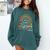 Teacher The Wonder Of Teaching Is Watching Caterpillar Comfort Colors Sweatshirt Blue Spruce