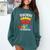 Teachers Are Just Superheroes In Disguise Fun Back To School Comfort Colors Sweatshirt Blue Spruce
