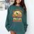 All Teachers Love Brains Halloween Teacher Comfort Colors Sweatshirt Blue Spruce