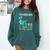 Teachersaurus Like A Normal Teacher But More Awesome Comfort Colors Sweatshirt Blue Spruce