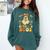 Teaching My Pre-K Boos Crew Teachers Halloween Ghost Comfort Colors Sweatshirt Blue Spruce