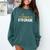 Team 6th Grade Hello Sixth Grade Crew Squad Teacher Kids Comfort Colors Sweatshirt Blue Spruce