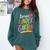 Team Kindergarten Teacher Student Back To School Comfort Colors Sweatshirt Blue Spruce
