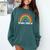 Team Pre-K Teacher Crew Squad Hello Back School Graduation Comfort Colors Sweatshirt Blue Spruce