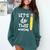 Lets Do This Test Day State Testing Teacher Motivational Comfort Colors Sweatshirt Blue Spruce