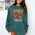 Thankful For My 1st Grade Turkeys Thanksgiving Teacher Fall Comfort Colors Sweatshirt Blue Spruce