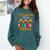 Thankful For My 3rd Grade Turkeys Thanksgiving Teacher Kids Comfort Colors Sweatshirt Blue Spruce