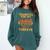 Thankful For My Pre K Turkeys Teacher Thanksgiving Men Women Comfort Colors Sweatshirt Blue Spruce