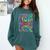 Tie Dye 8th Grade Typography Team Eighth Grade Teacher Comfort Colors Sweatshirt Blue Spruce