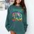 Tie Dye Teaching Social Studies Is My Jam Sunglasses Teacher Comfort Colors Sweatshirt Blue Spruce