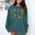Tiny Human Security Preschool Childcare Teacher Babysitters Comfort Colors Sweatshirt Blue Spruce