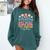 Tiny People Help Do Big Things Nursery Teacher Comfort Colors Sweatshirt Blue Spruce
