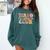 Tired Teachers Club Groovy Teachers Back To School Tee Comfort Colors Sweatshirt Blue Spruce