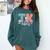 TK Vibes Back To School Teachers Students TK Team Comfort Colors Sweatshirt Blue Spruce