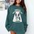 Today Is A Boston Terrier Day Cute Dog Lover Cartoon Comfort Colors Sweatshirt Blue Spruce